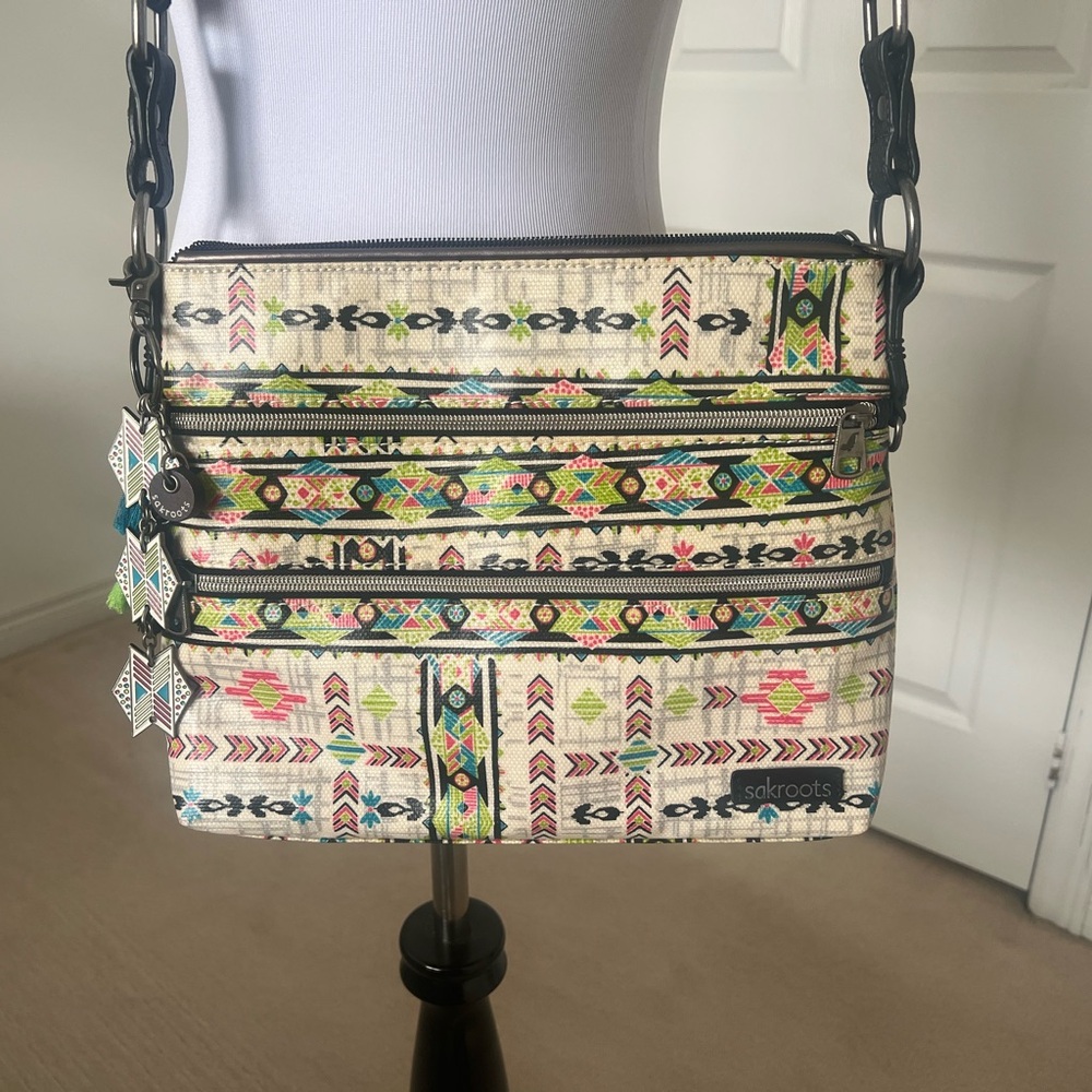 Sakroots Colorful southwestern Patterned Crossbody Bag
